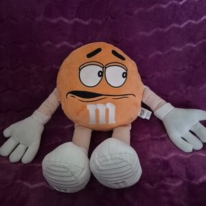 Large M&M'S Orange Stuffed Plush Toy